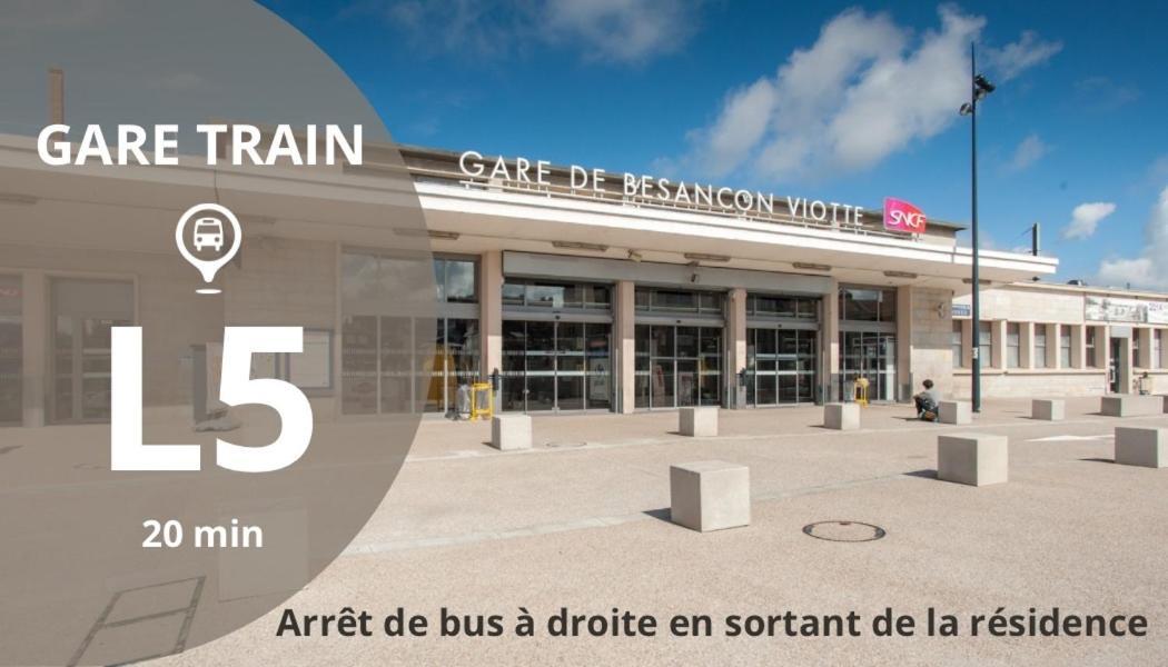 Appartement Cosy Avec Balcon Et Piscine Besançon Eksteriør bilde